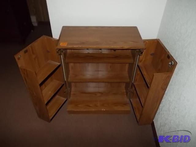 2-Door Media Storage Cabinet With Locking Doo...