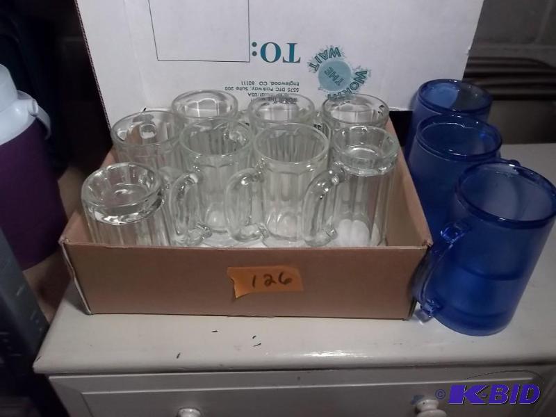 8-Glass Beer Mugs, 3-Freezer Mugs...