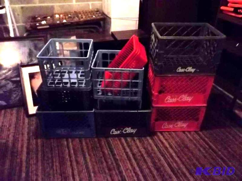 8-Milk Crates, 3-Small Crates...