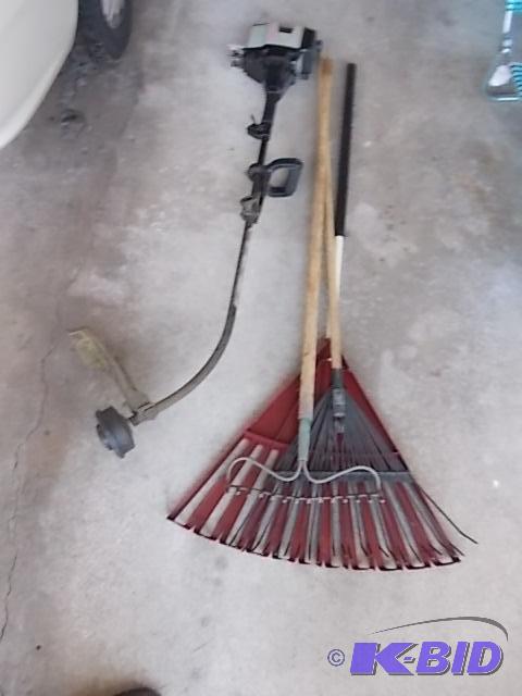 Craftsman Weed Whip &amp 3 Rakes...
