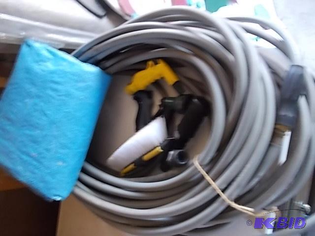 Garden Hose, Tarp, Several Water Nozzles...
