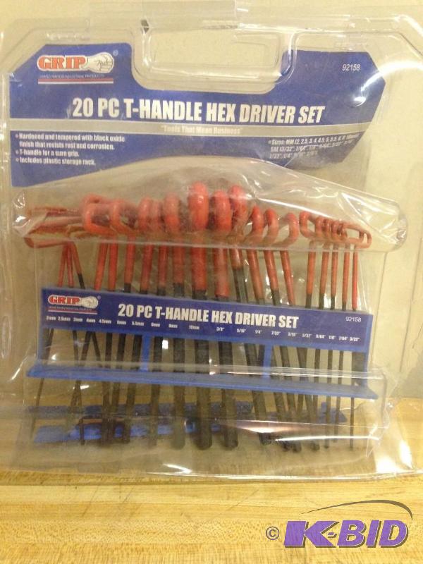 GRIP - 20 Piece T-Handle Hex Driver Set