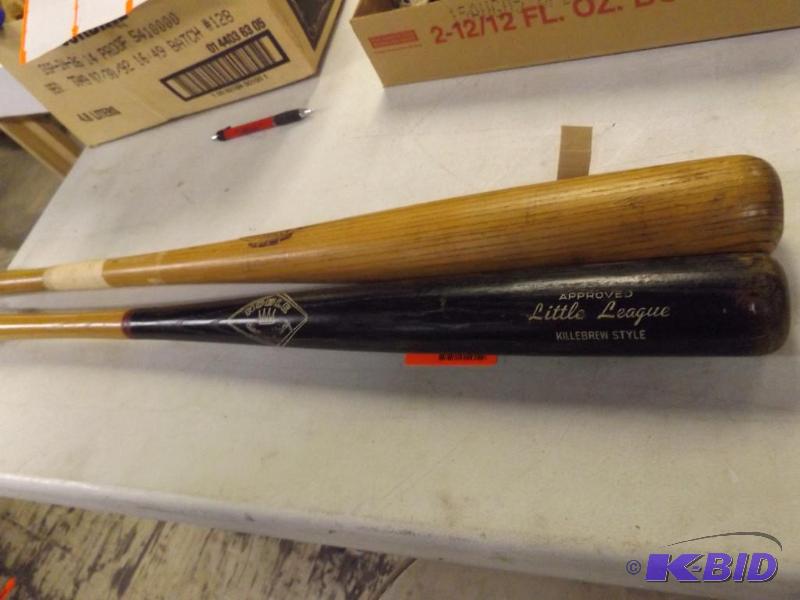 Two bats, Little League Killebrew Style bat a...