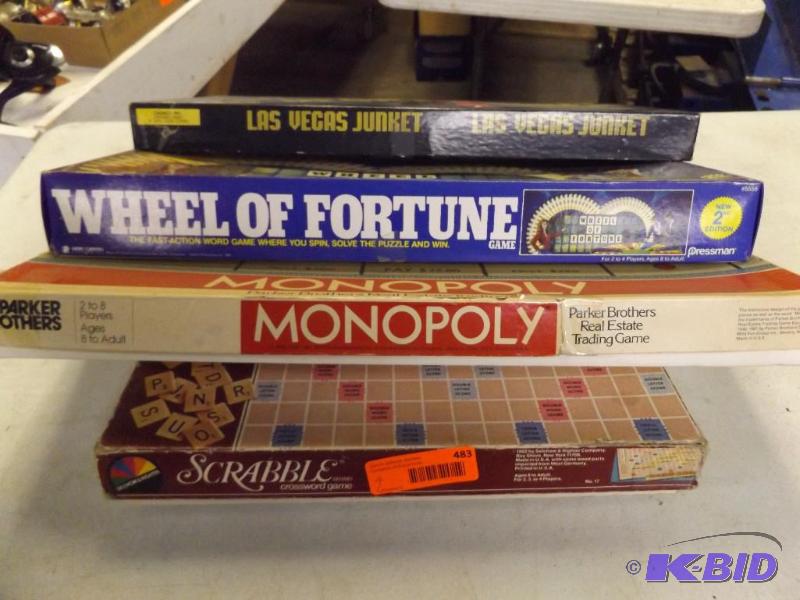Lot of Games, Monopoly, Scrabble, Wheel of Fo...