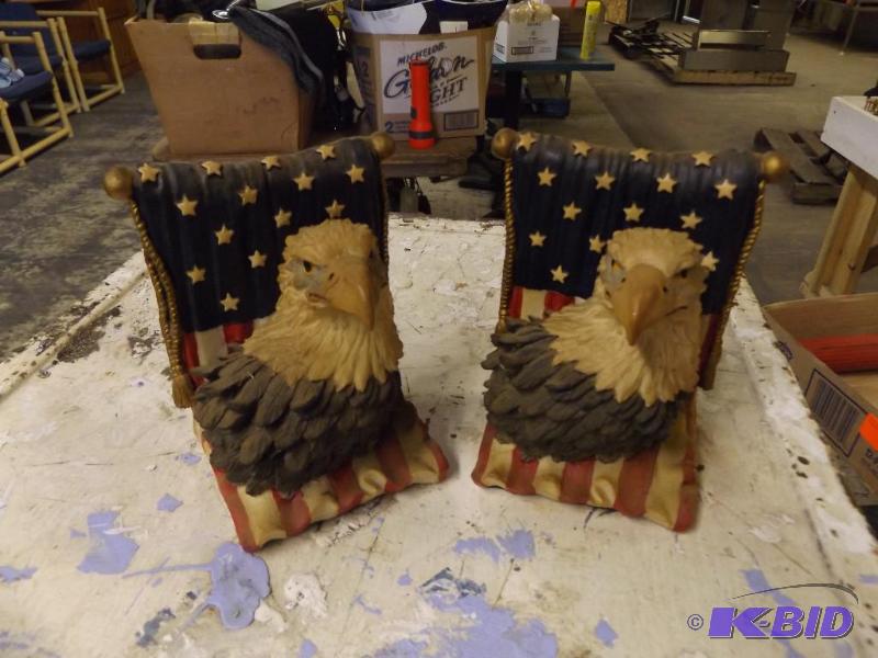 Pair of American Eagle Book Ends, see picture...
