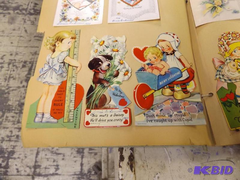 Scrap Book of old cards, approx 50 pages...