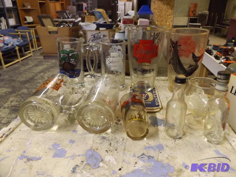 Lot of glasses and bottles...