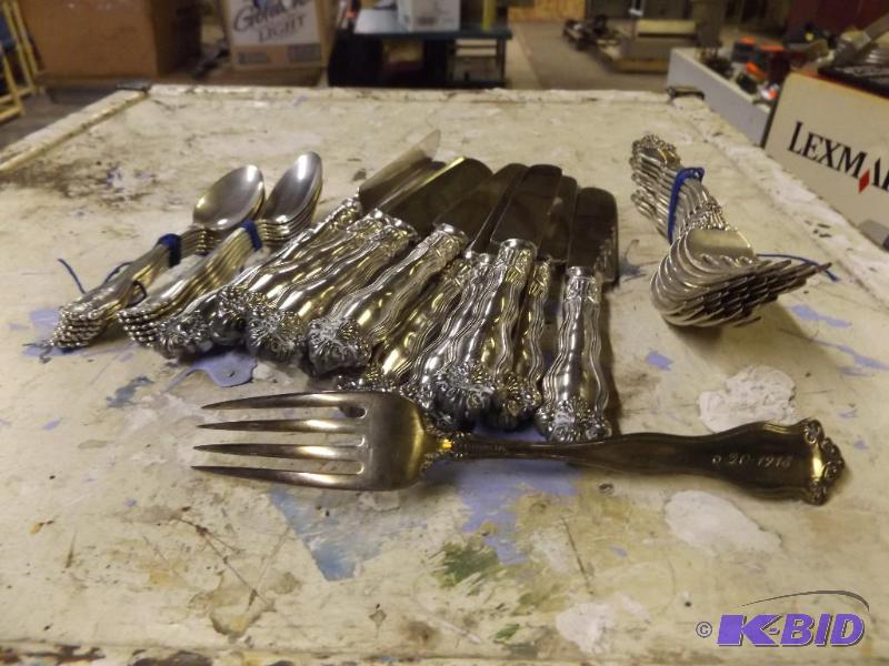 Silverware, dated 6-20-1918 (wedding date) ...