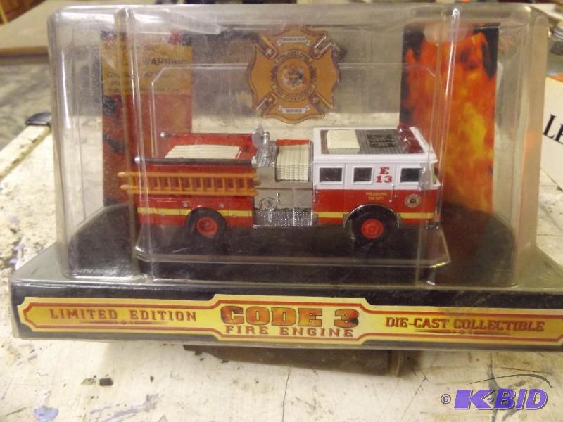 Die-Cast Collectible Code 3 Fire Engine, Limi...