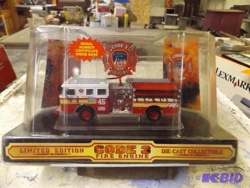 Die-Cast Collectible Code 3 Fire Engine, Limi...