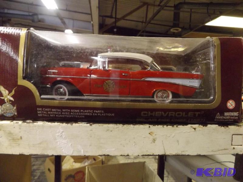 Die-Cast Metal Fire Chief Car, Chevrolet Bel ...