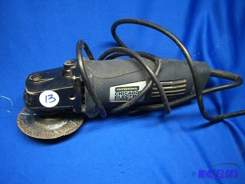 4-12 in. 6 Amp Heavy Duty Paddle Switch Angle Grinder