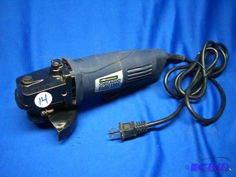 4-12 in. 6 Amp Heavy Duty Paddle Switch Angle Grinder