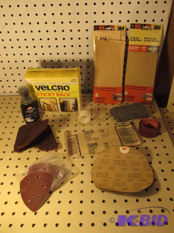 lot 110 image: Sandpaper and Velcro