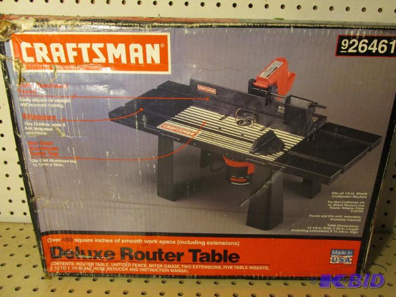 lot 41 image: CRAFTSMAN Deluxe Router Table