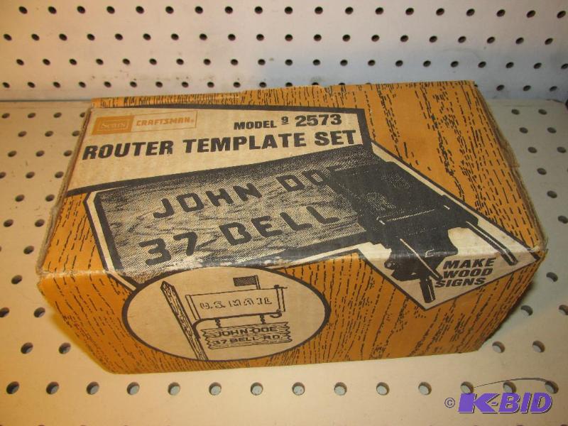lot 47 image: CRAFTSMAN -- Letter and Number Templates - 2 sizes