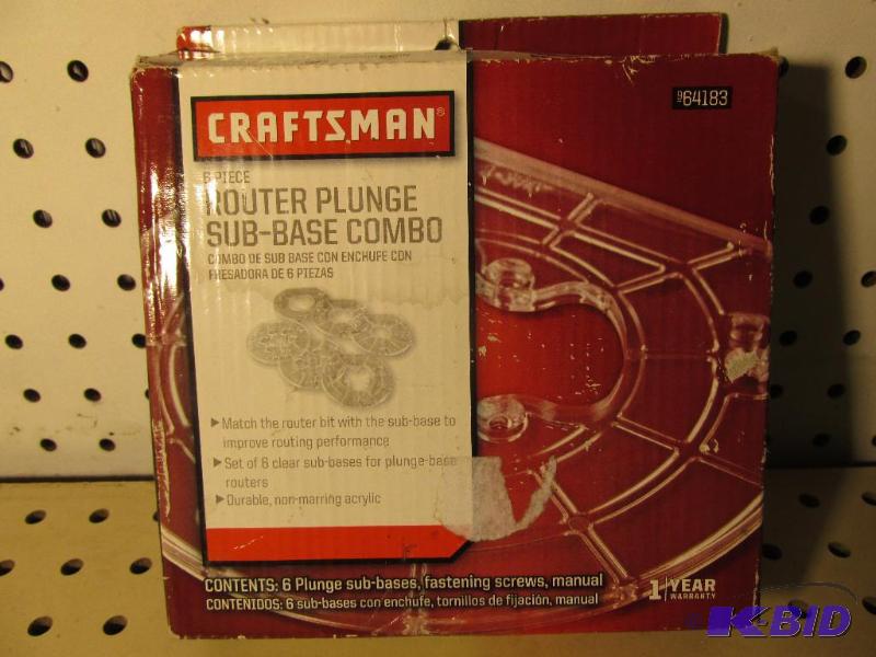 lot 48 image: CRAFTSMAN Router Plunge Sub-Base Combo