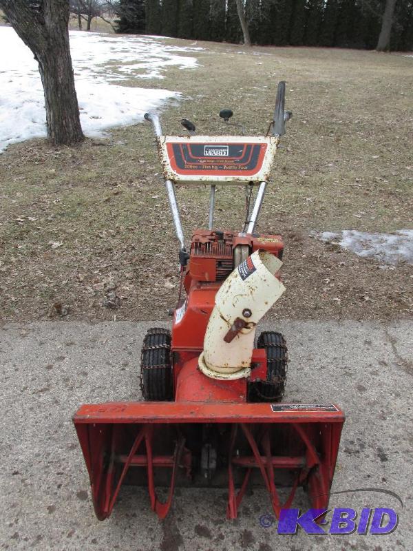 lot 5 image: Wards Snow Thrower Parts or repair
