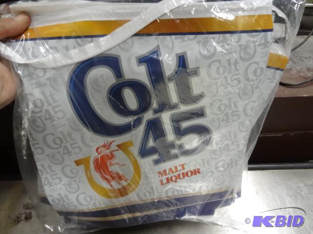 lot 28 image: Colt 45 flag banner. Qty 2...