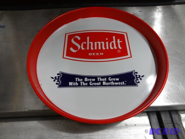 lot 42 image: Schmidt beer serving tray. 12"...