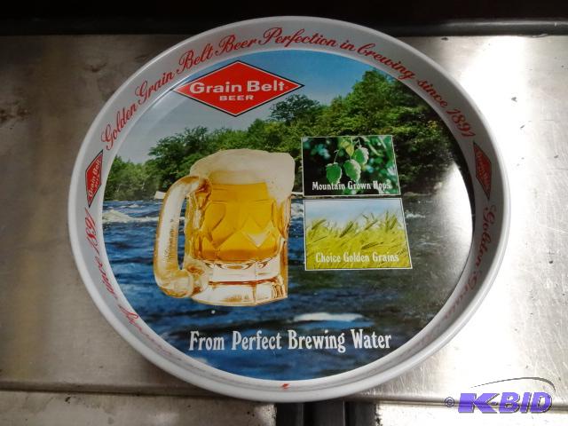lot 43 image: Grain belt serving tray. Unused. 12"...