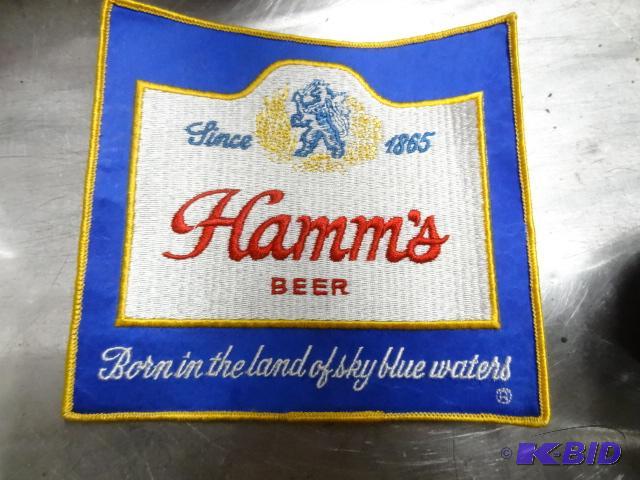 lot 86 image: Hamms beer jacket back patch. New and unused....