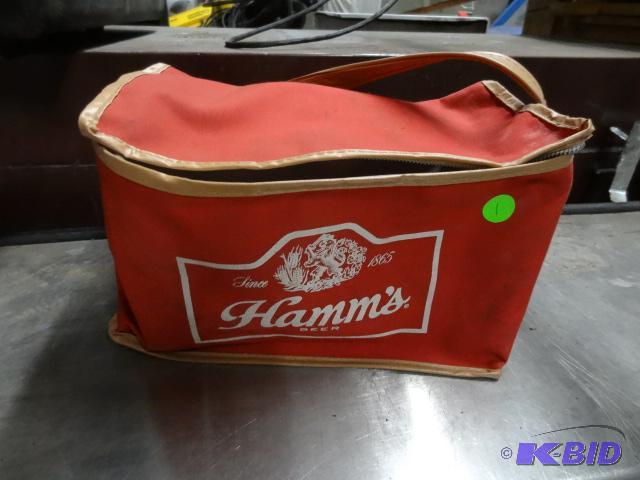 lot 88 image: Hamms insulated 6 pack cooler...