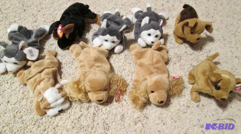 lot 131 image: beanie babies...