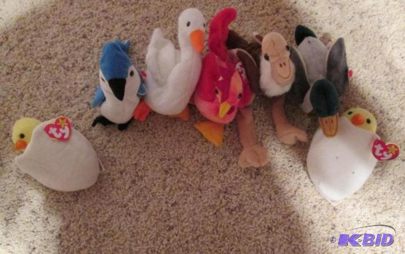 lot 132 image: beanie babies...