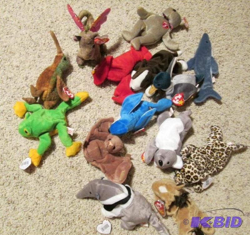 lot 141 image: beanie babies...