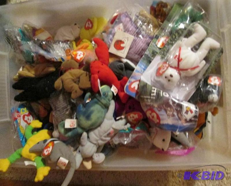 lot 143 image: beanie babies...