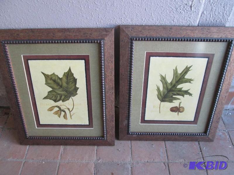 lot 146 image: Pair of oak and maple prints, erach is 18 x 2...