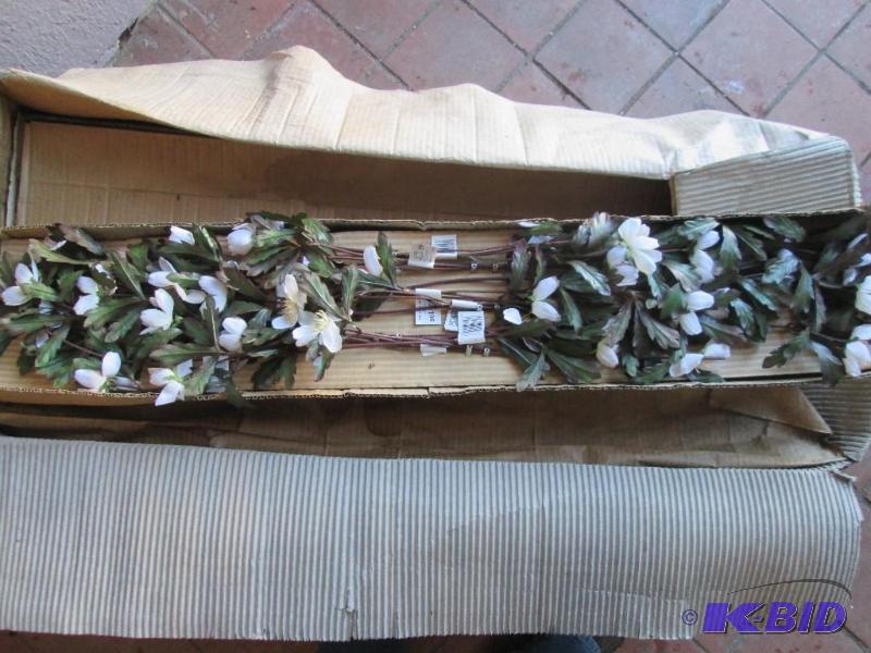 lot 147 image: 9 inner boxes of silk flowers, huge resale va...