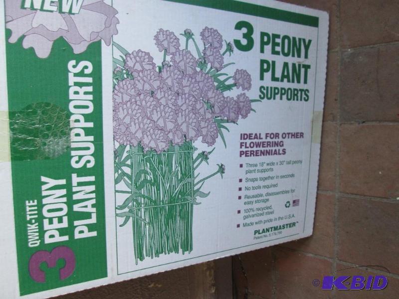 lot 165 image: Peony plant supports...