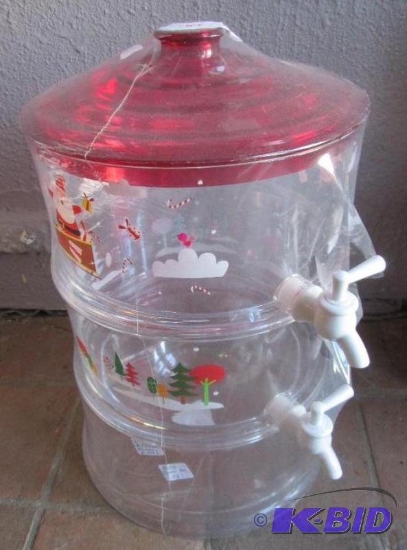 lot 178 image: 3 section drink dispenser...