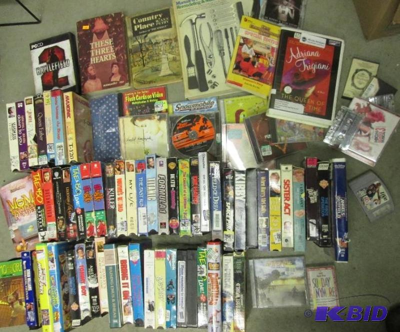 lot 188 image: Lot of assorted VHS CD Computer, DVD and othe...