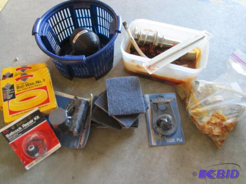 lot 210 image: Lot of plumbing supplies, some new some used...