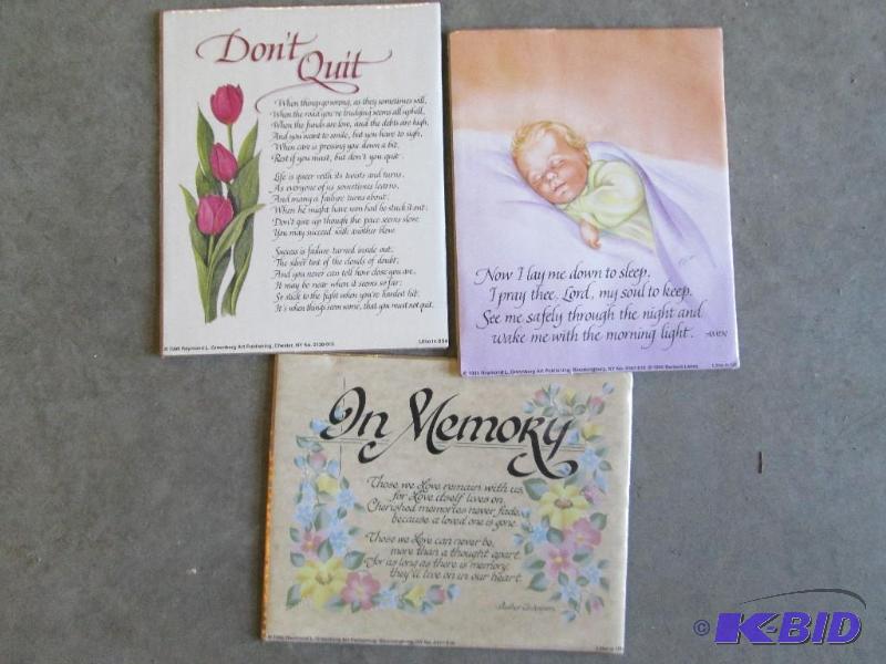 lot 226 image: Lot of 3 small posters, new...
