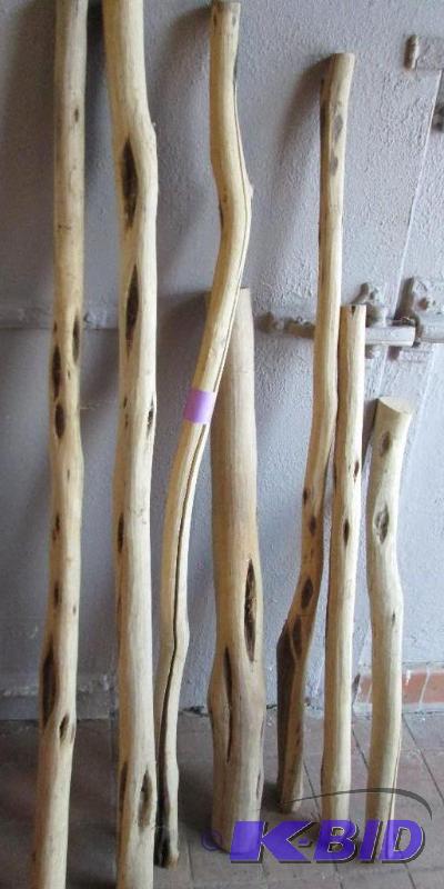 lot 236 image: Lot of 7 diamond willow logs  longest is 67 i...