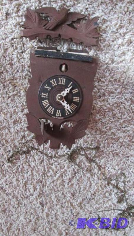 lot 270 image: made in Germany Coo Coo clock- top needs to b...
