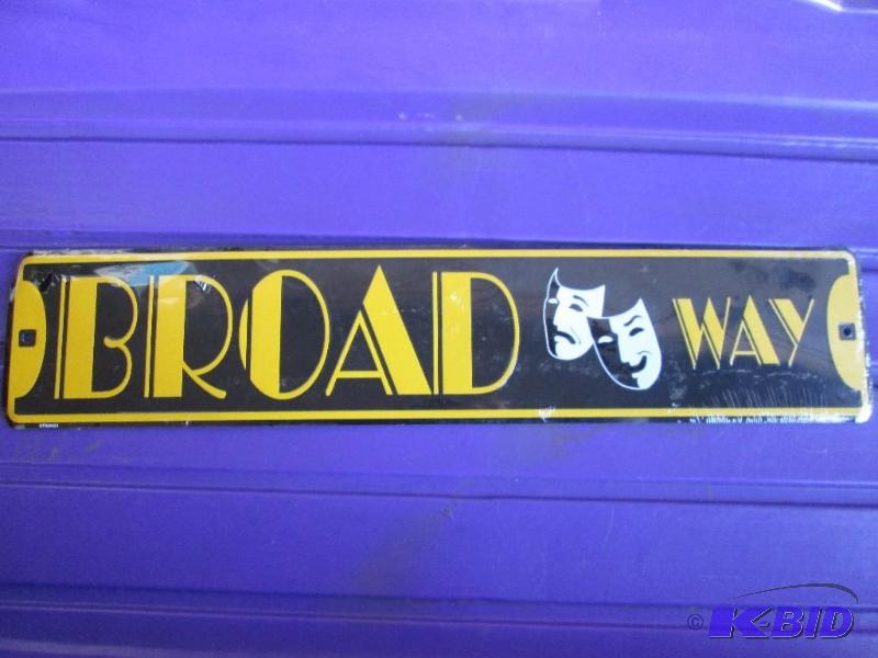 lot 53 image: New metal sign, Broadway...