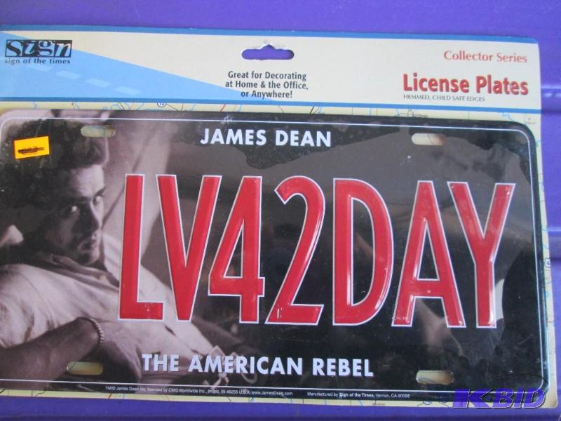 lot 66 image: New metal sign, James Dean...