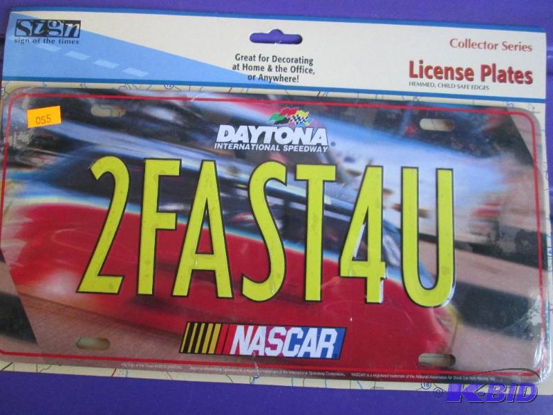 lot 67 image: New metal sign, NASCAR...