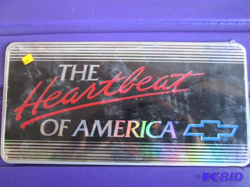 lot 68 image: New metal sign, Chevy...