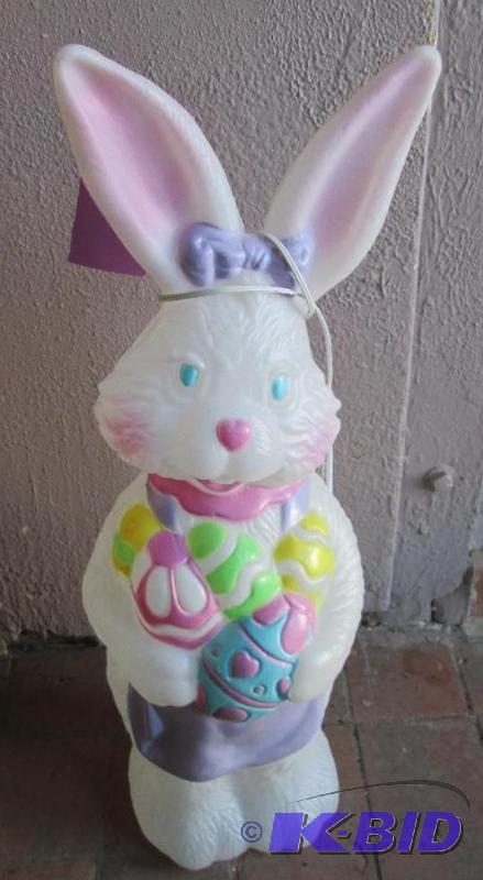 lot 73 image: Lighted Easter Bunny, 33 inches tall...