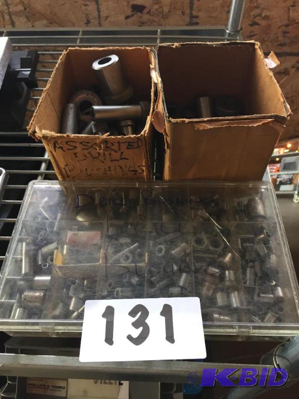lot 131 image: Lot of misc. drill bushings....