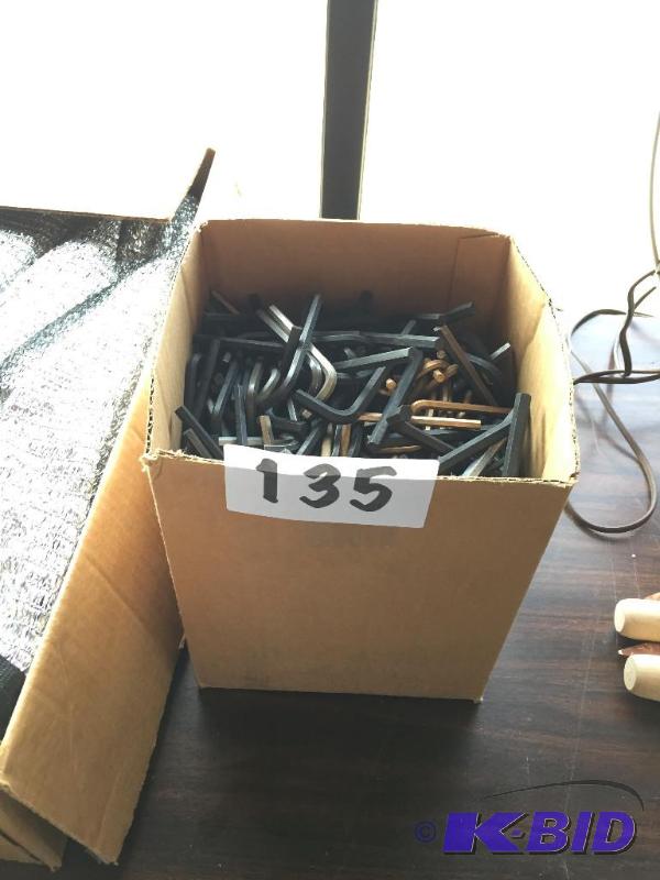 lot 135 image: Box of misc. allen hex wrenches....