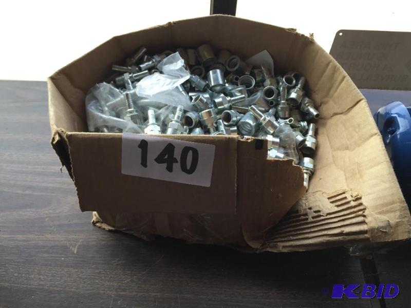 lot 140 image: Box lot of new airhydraulic () fittings....