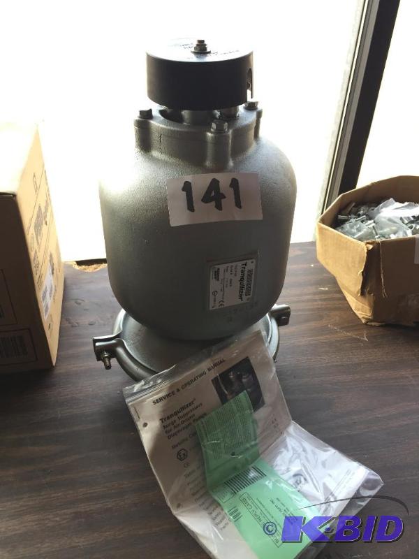 lot 141 image: Diaphragm pump surge suppressor....