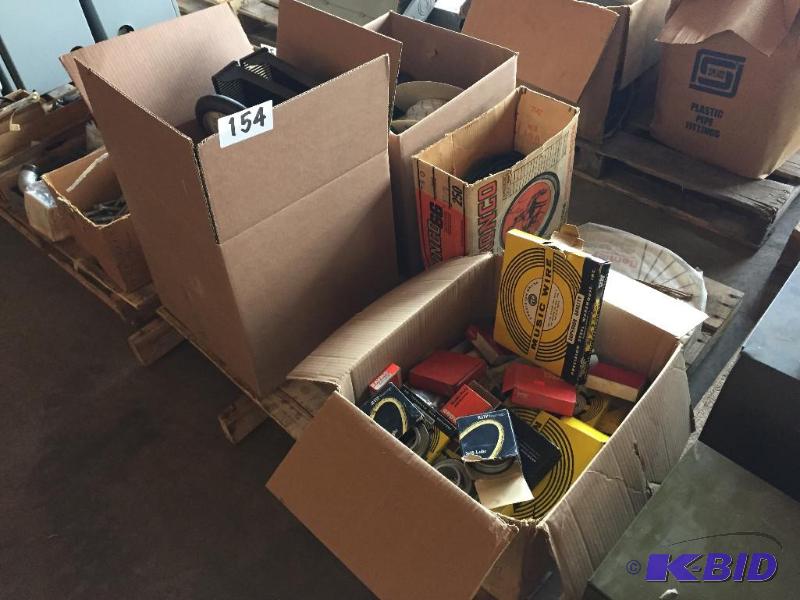 lot 154 image: Pallet lot of misc. wire loom, tubing, bearin...
